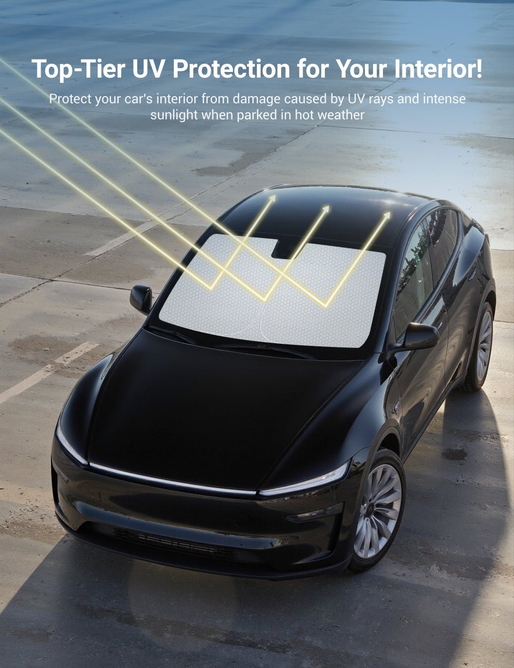 Premium Car Windshield Sun Shade – UV Protection, Keeps Interior Cool