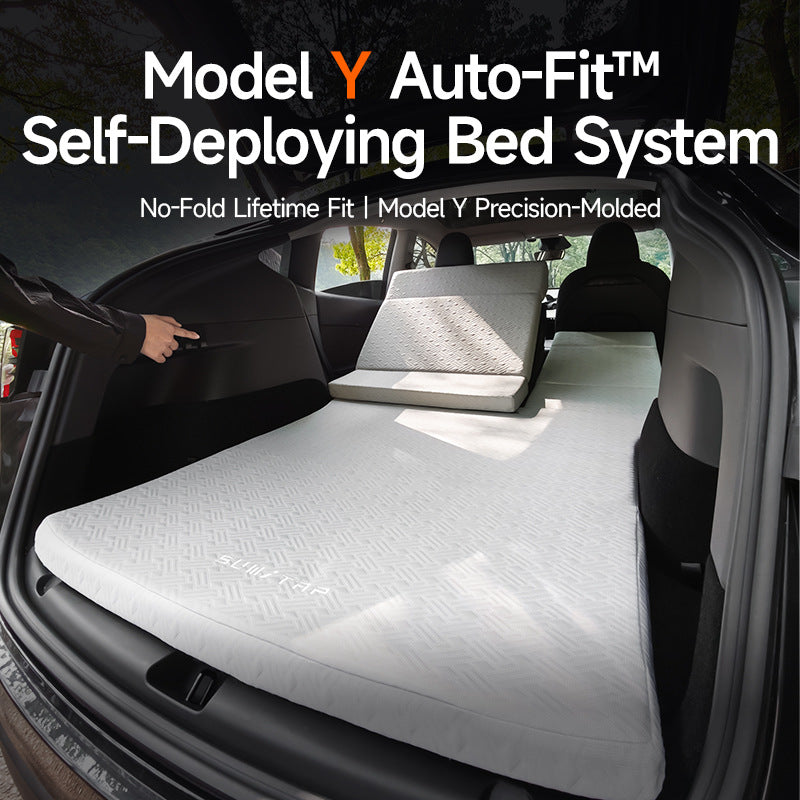 Inflatable Camping Mattress for Tesla Model Y Juniper - with Electric Pump