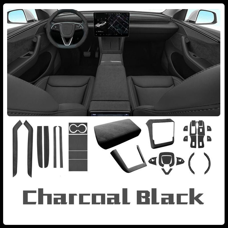 Pre-order  31-Piece Suede Interior Kit for Tesla Refreshed Model 3/Y