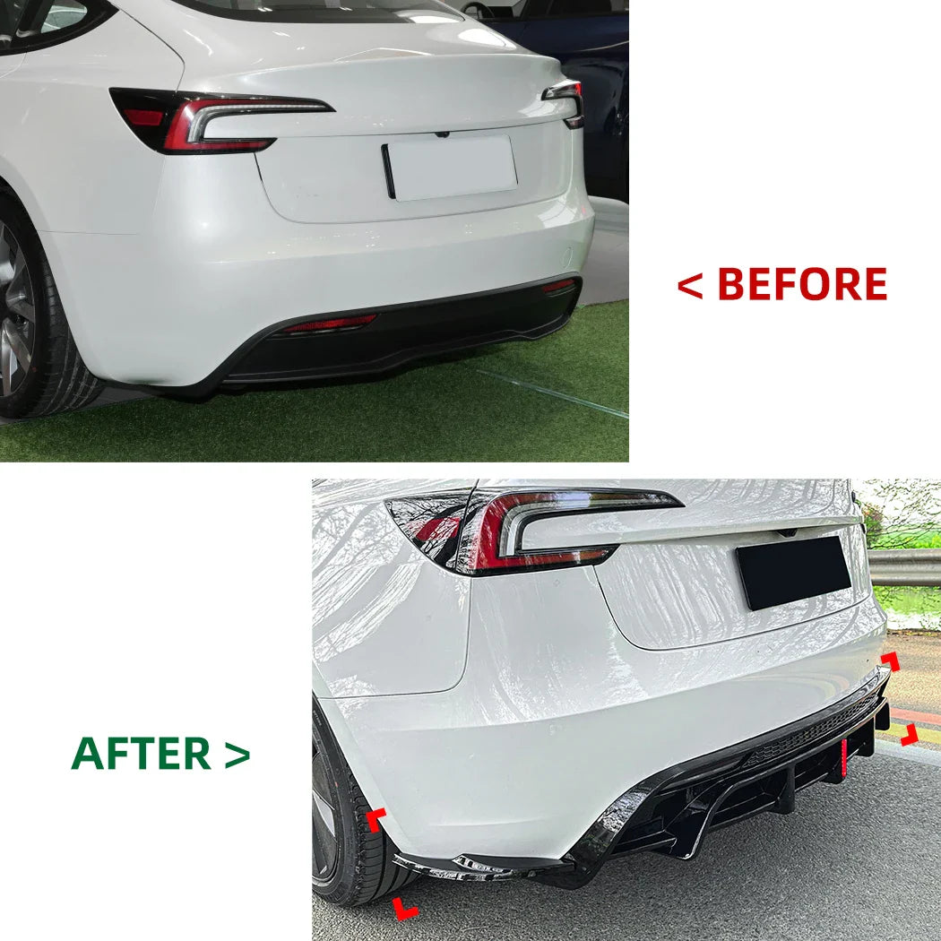 Rear Diffuser With Led Light (Model 3 2017-2023)