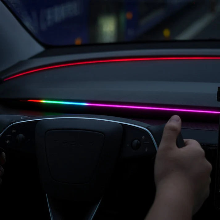 Tesla Model 3 & Model Y Blind Spot Monitor RGB Ambient Lighting (BSD Lane Change Alert)