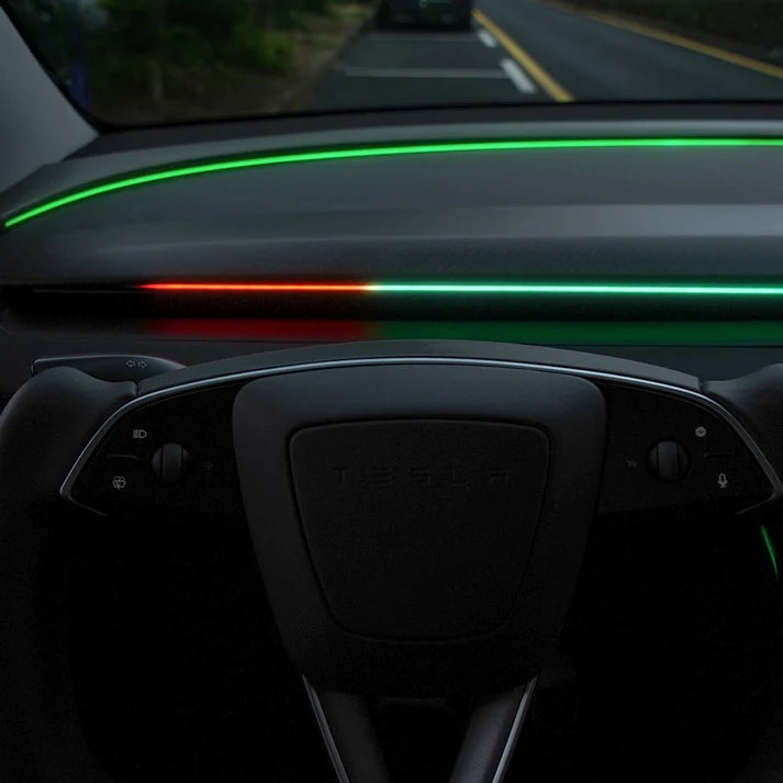 Tesla Model 3 & Model Y Blind Spot Monitor RGB Ambient Lighting (BSD Lane Change Alert)