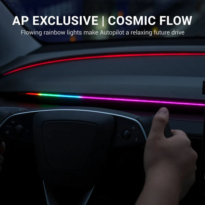 Tesla Model 3 & Model Y Blind Spot Monitor RGB Ambient Lighting (BSD Lane Change Alert)