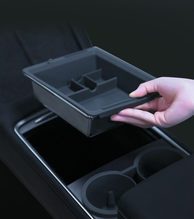Centre Console Storage Box With Tray (Model3/Y)