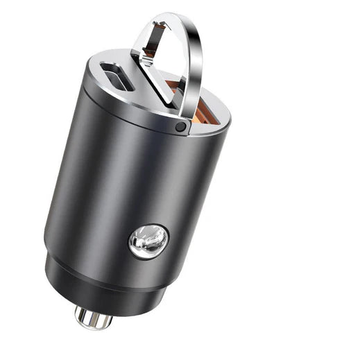 Dual-port fast car charging | PD 3.0 + QC 3.0 | 30W output | Ultra-compact design