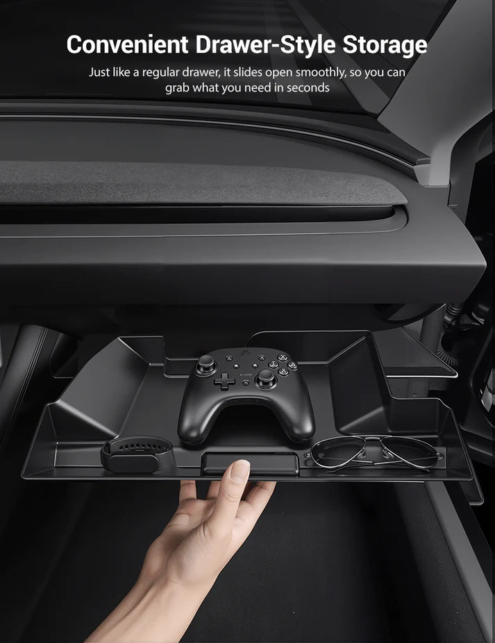 Tesla Model 3 Highland and Model Y Juniper glove box organizer