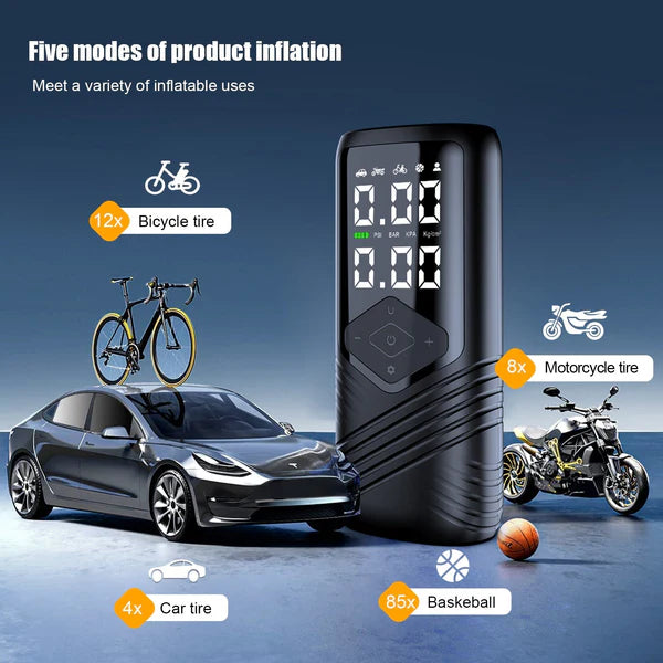 Smart car tire inflator