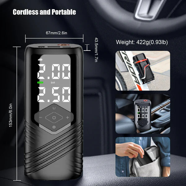 Smart car tire inflator