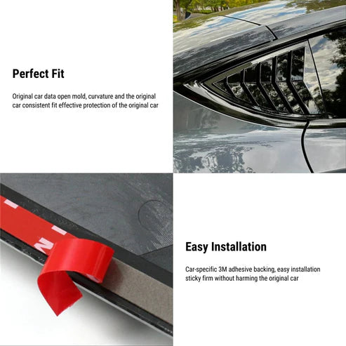 Model Y rear window louver trim | 3 finishes | 2-pack