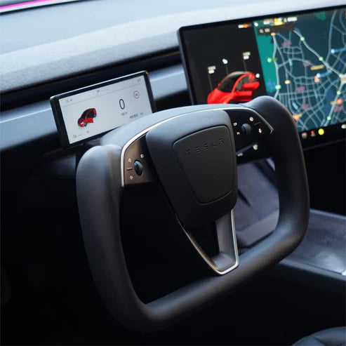 Yoke Steering Wheel for Tesla Model 3 Highland & Model Y Juniper – Flat-Bottom Performance Steering Wheel