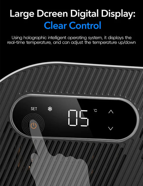 Tesla Model Y Rear Trunk Built-In Car Refrigerator (5-Seater) | 12V Portable Fridge with Digital Control