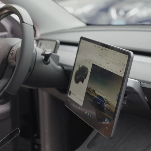 4-Way Adjustable Swivel Screen Mount for Tesla Model Y Juniper & Model 3 Highland – Upgraded Display Mounting Kit