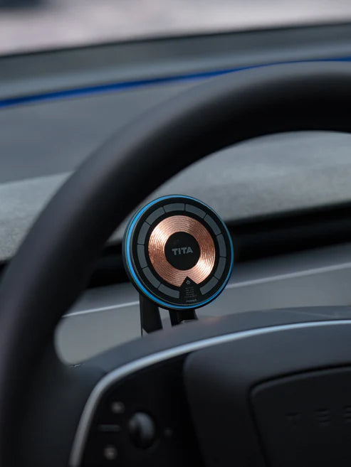 TITA Dashboard Mount for Tesla Model Y Juniper – Air Gauge Pro Triple Display Holder