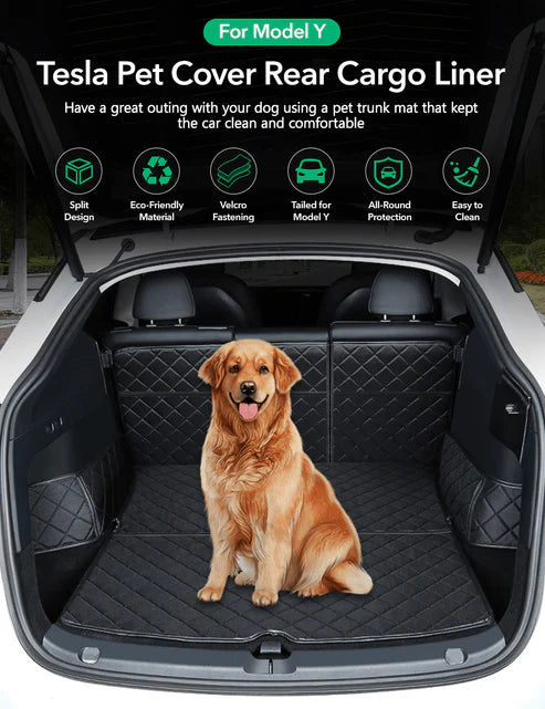 Trunk Mat Waterproof Car Dog Cover for Model Y